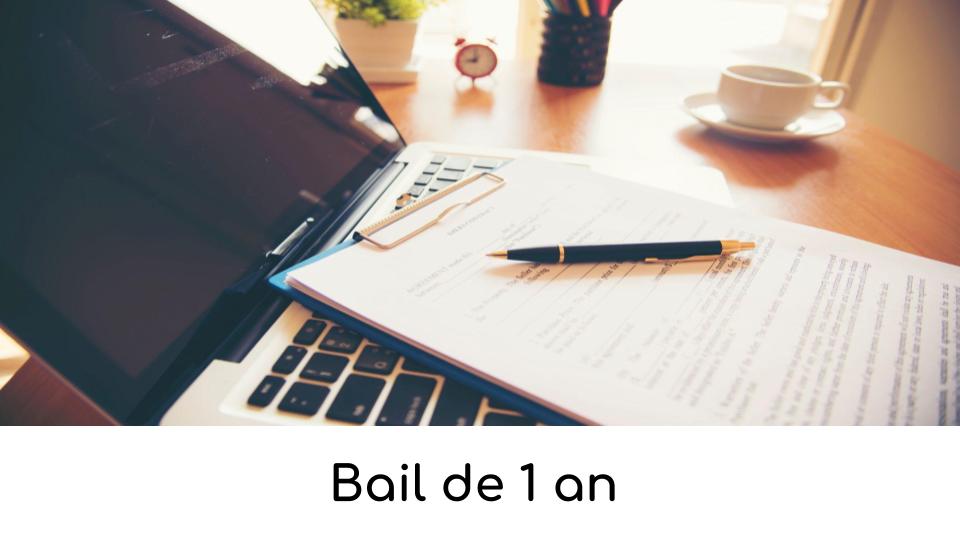 Bail De 1 An Les Modalites Pour Un Bail De Location Court